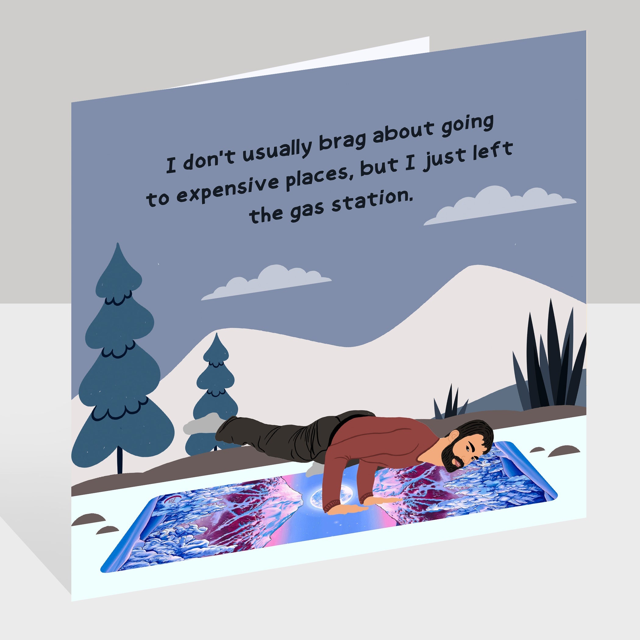 Expensive Places Doodle Card