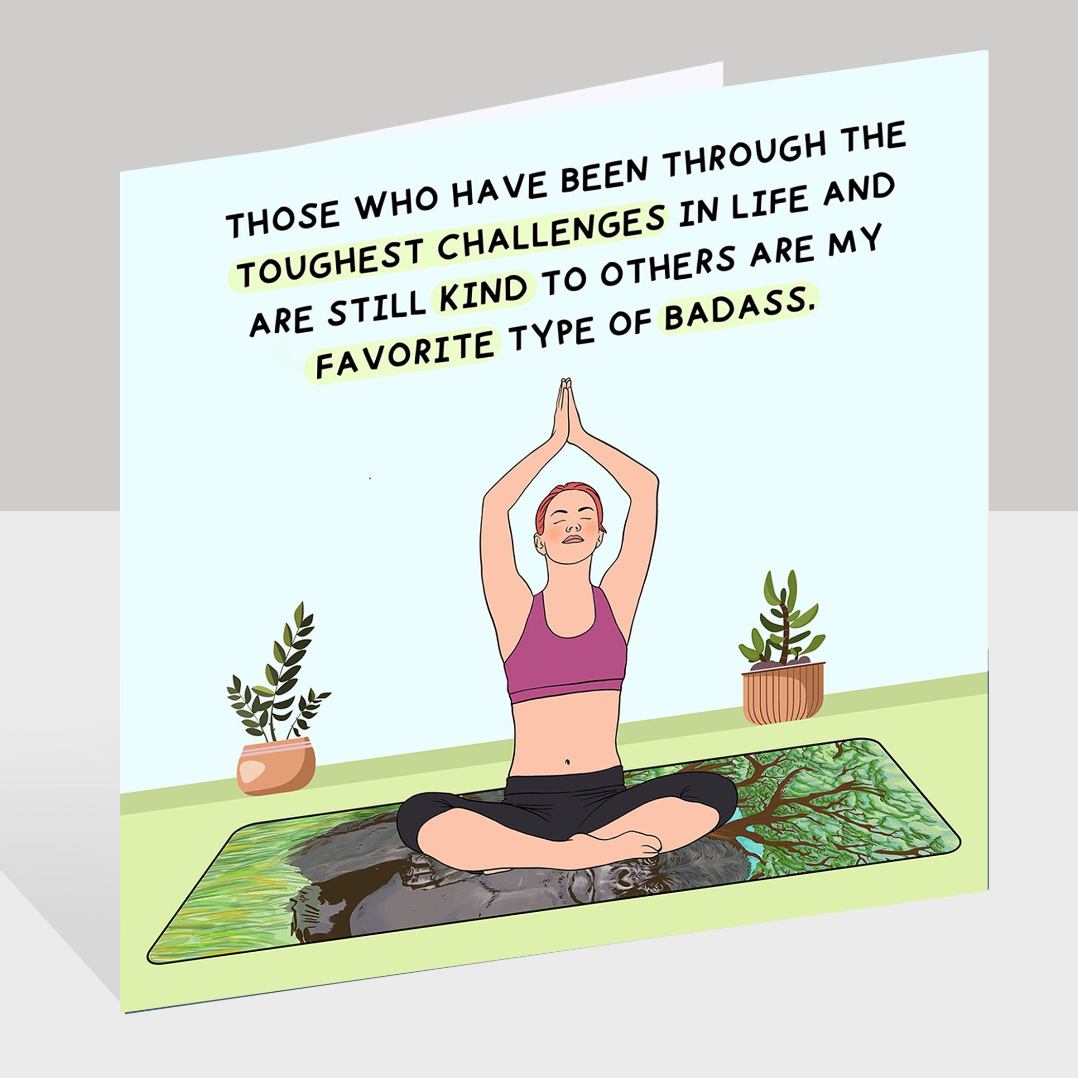Favorite Type Of Badass Doodle Card