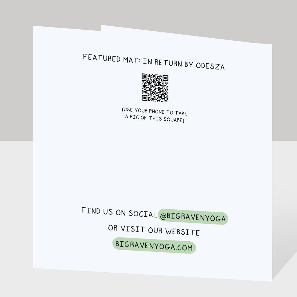 Feeling The Movement Doodle Card