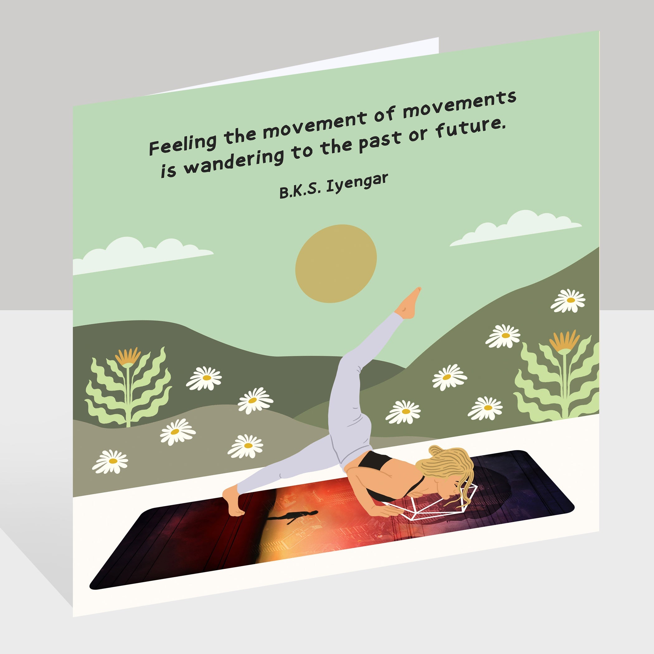 Feeling The Movement Doodle Card