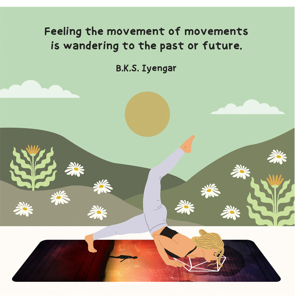Feeling The Movement Doodle Card