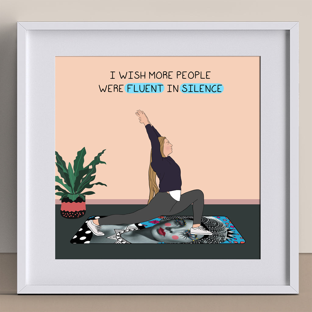 Fluent In Silence Doodle Card