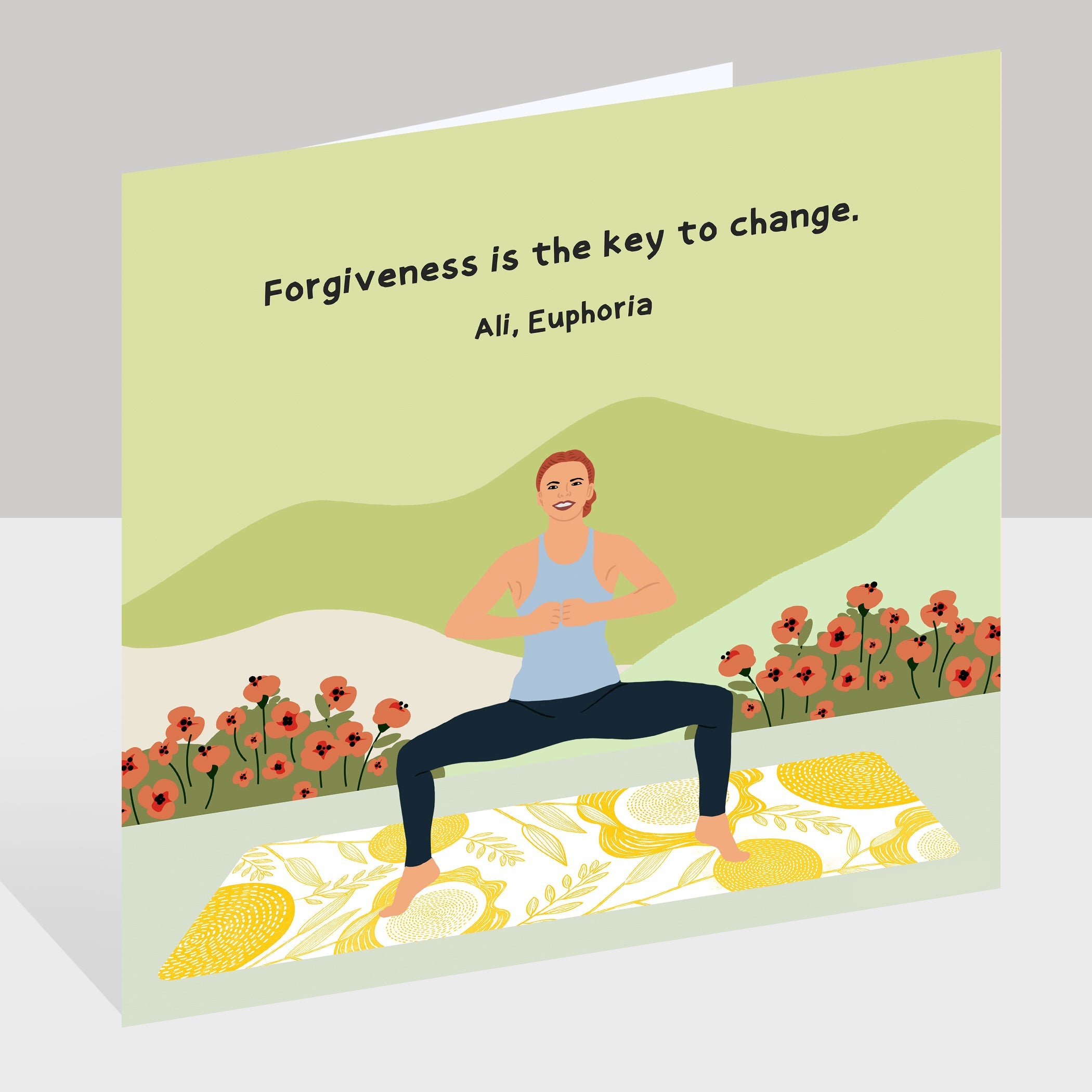 Forgiveness Is The Key Doodle Card