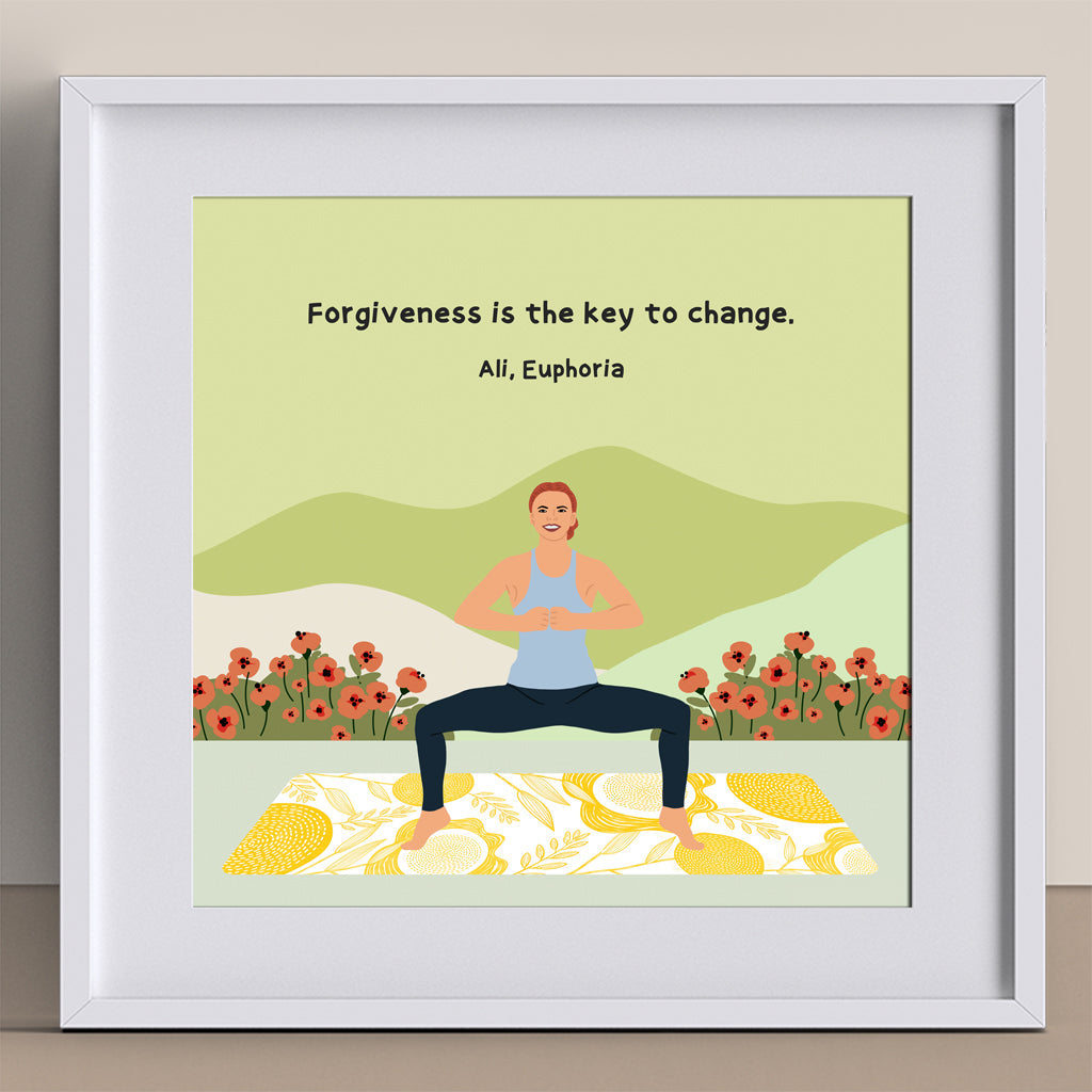 Forgiveness Is The Key Doodle Card