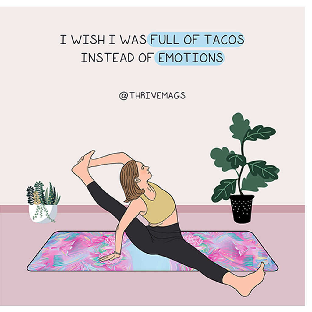 Full of tacos Doodle Card