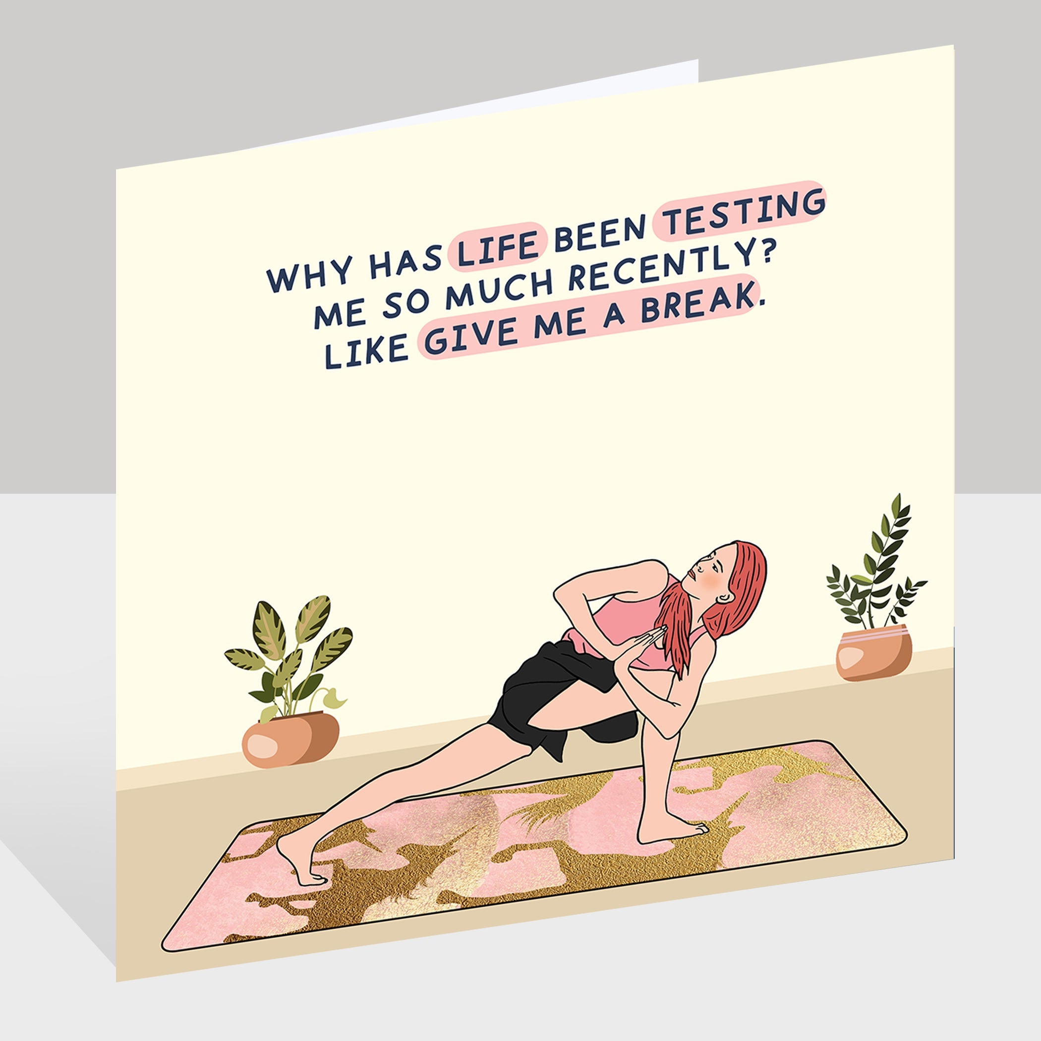 Give Me A Break Doodle Card