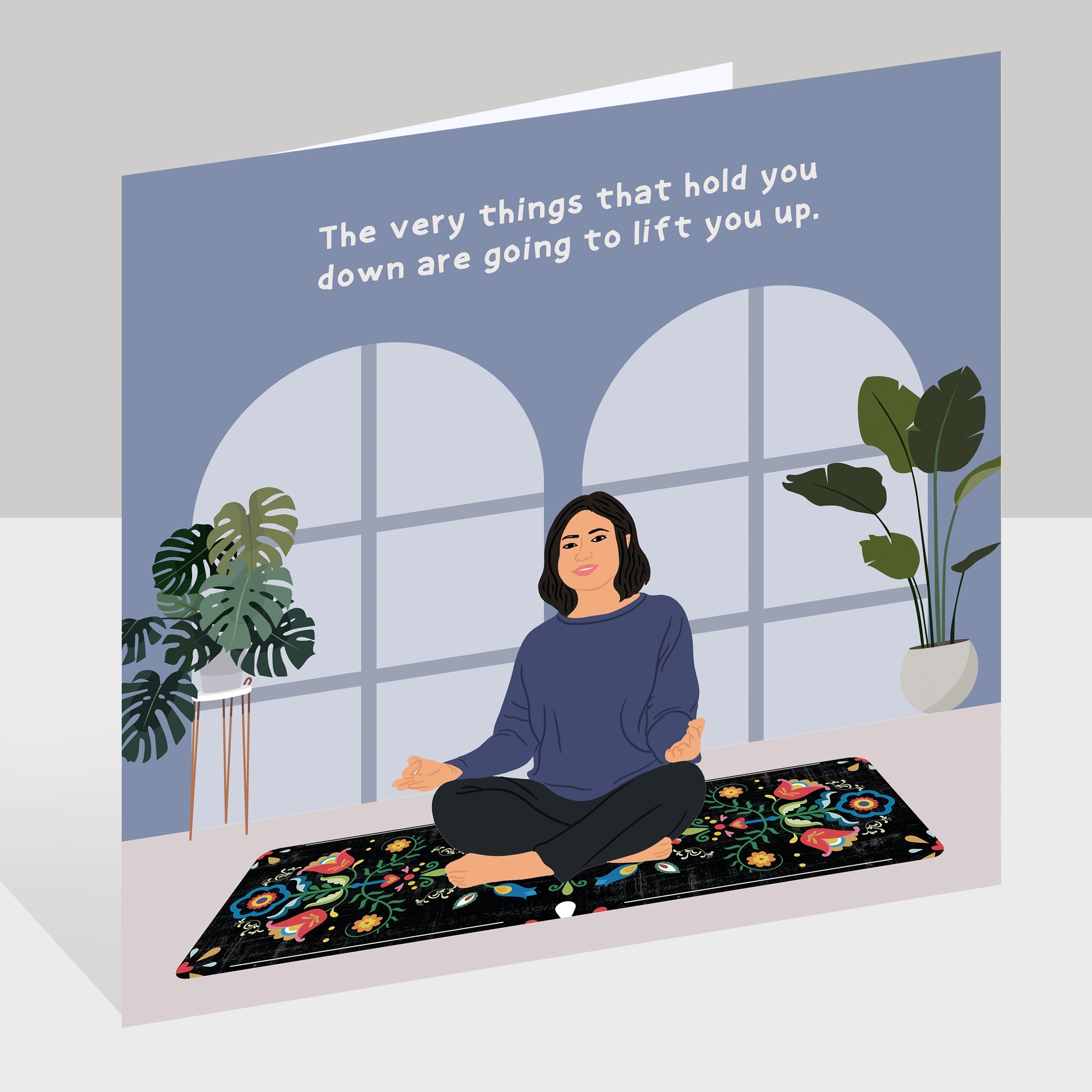 Going To Lift You Up Doodle Card
