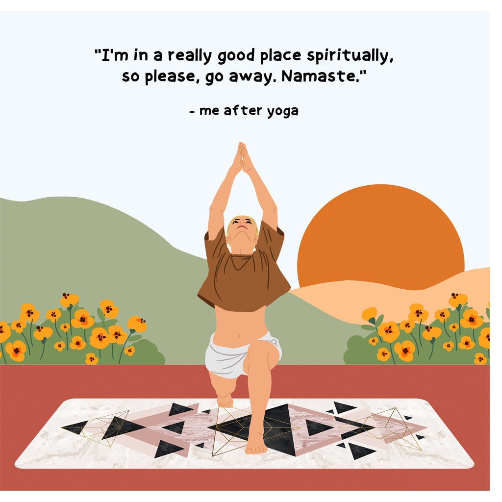 Good Place Spiritually Doodle Card