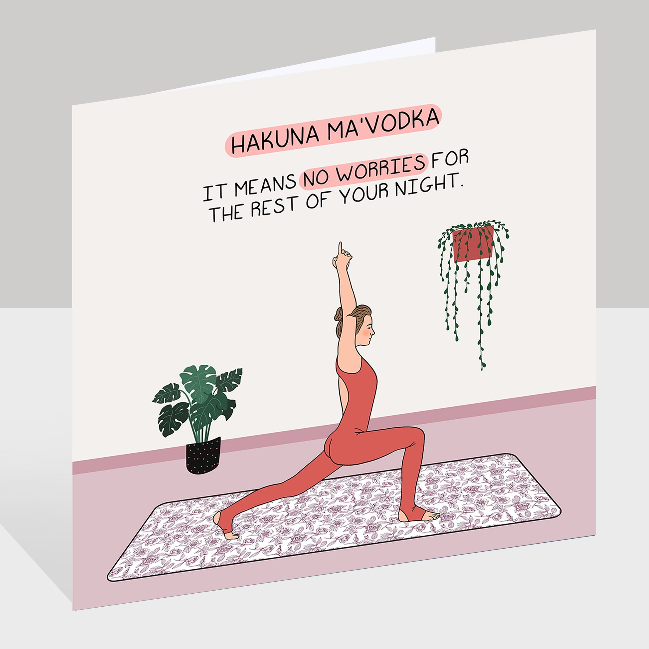 Hakuna Mavodka Doodle Card