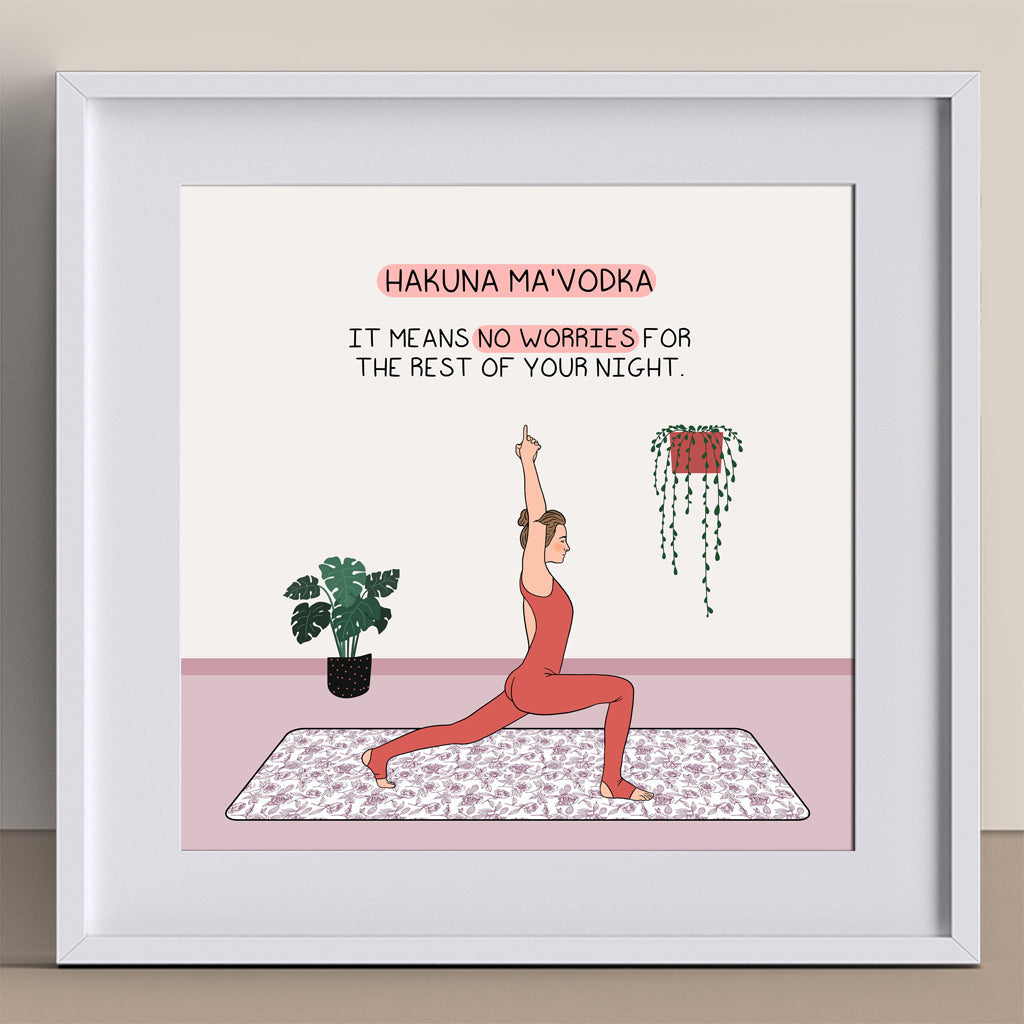 Hakuna Mavodka Doodle Card