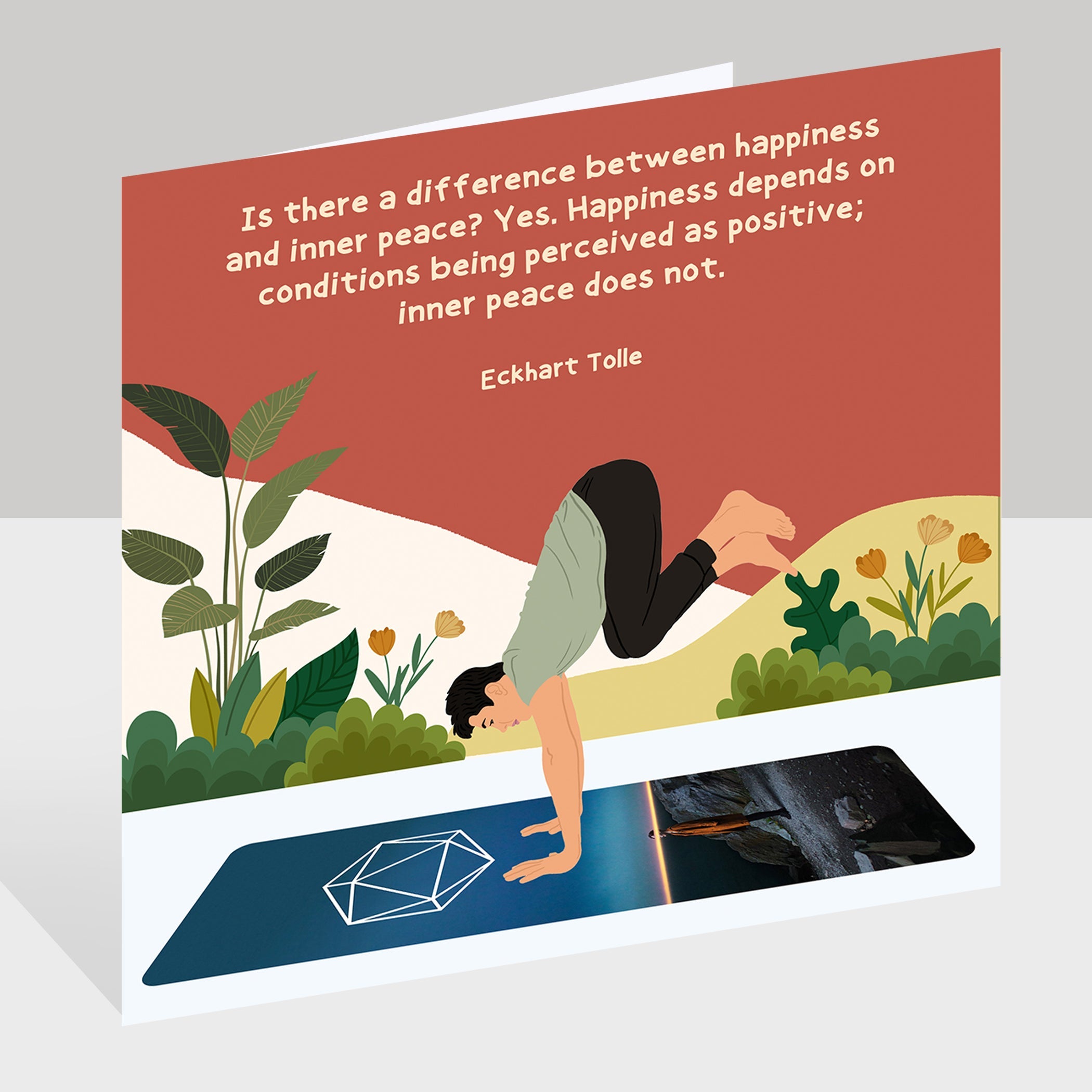 Happiness And Inner Peace Doodle Card