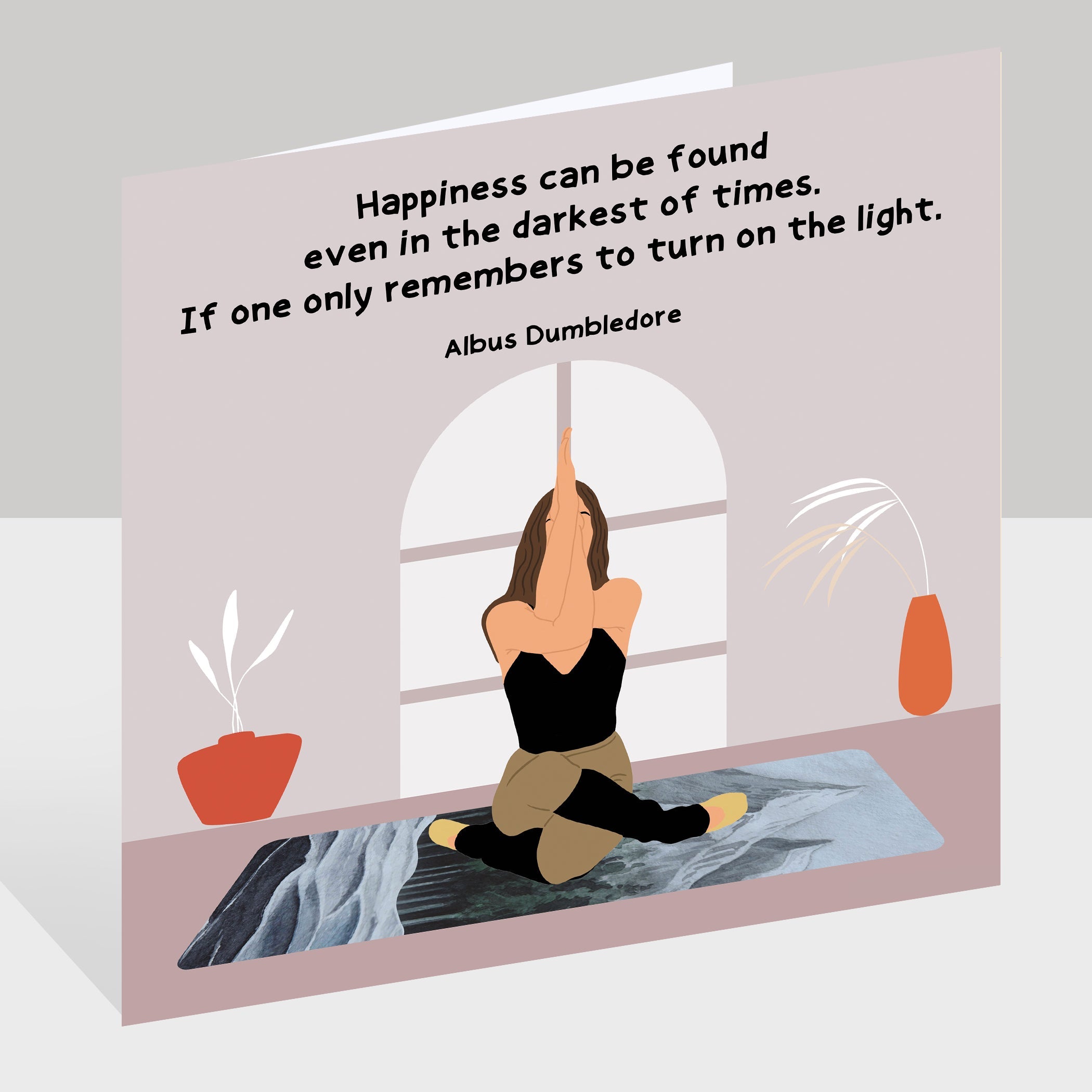 Happiness Can Be Found Doodle Card