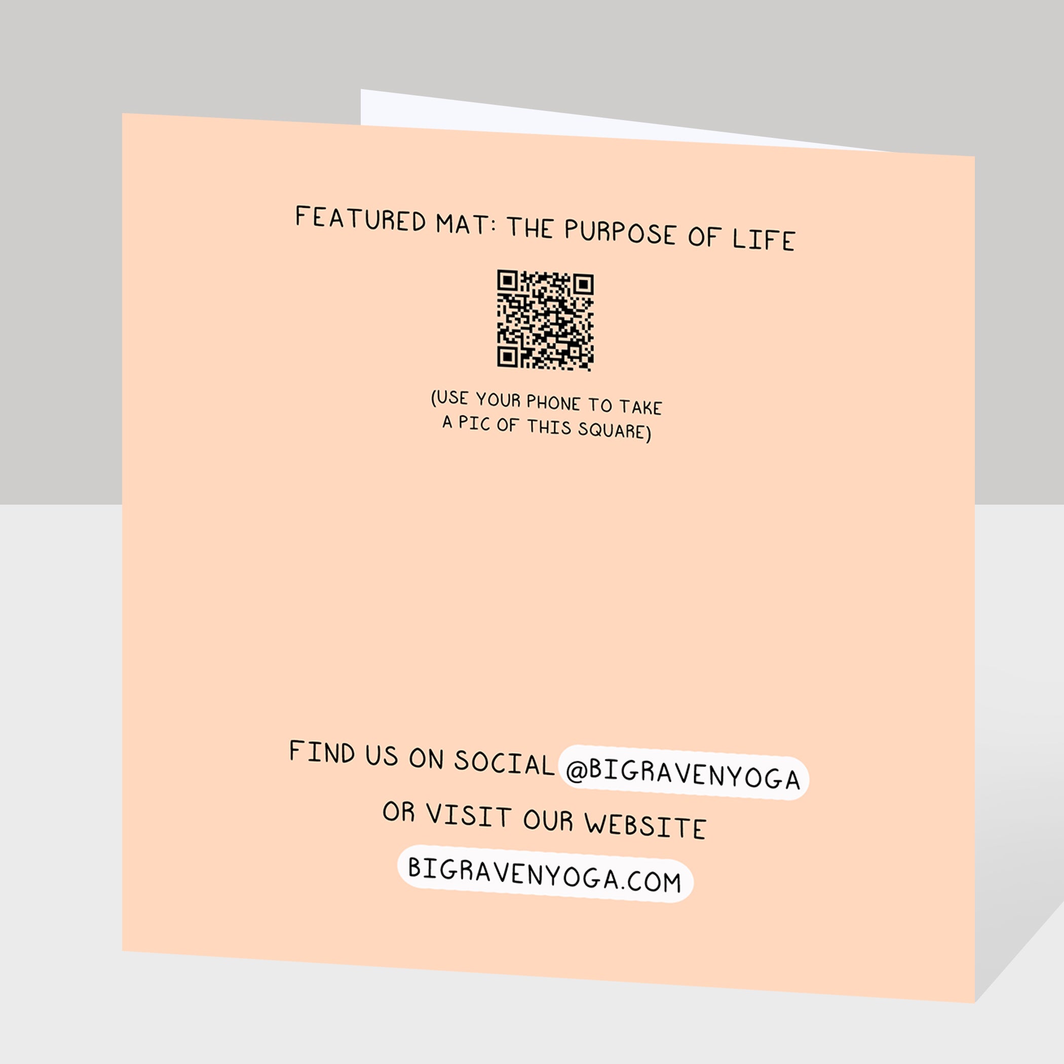 Happiness Begins With an Open Heart Doodle Card