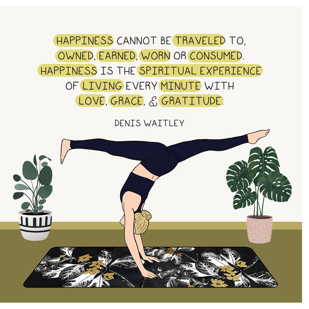 Happiness cannot be traveled Doodle Card