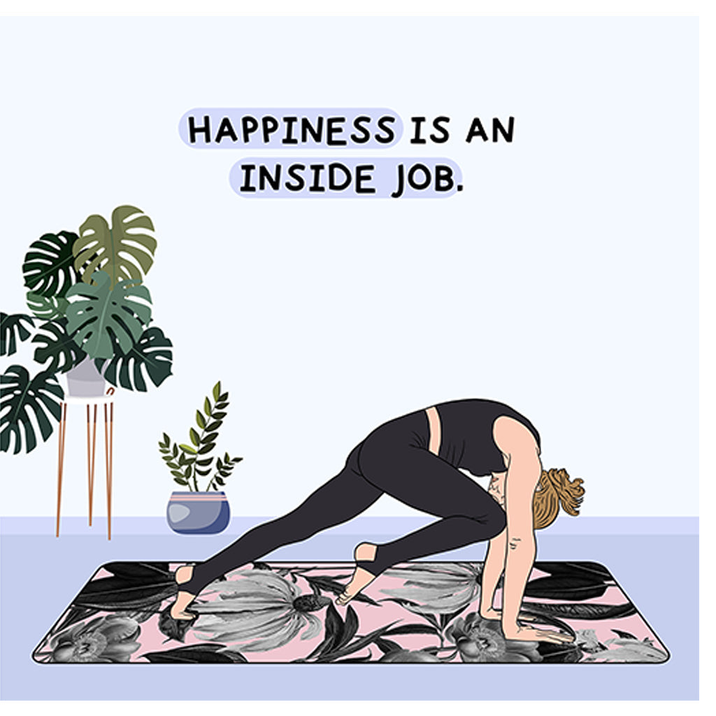Happiness Is An Inside Job Doodle Card