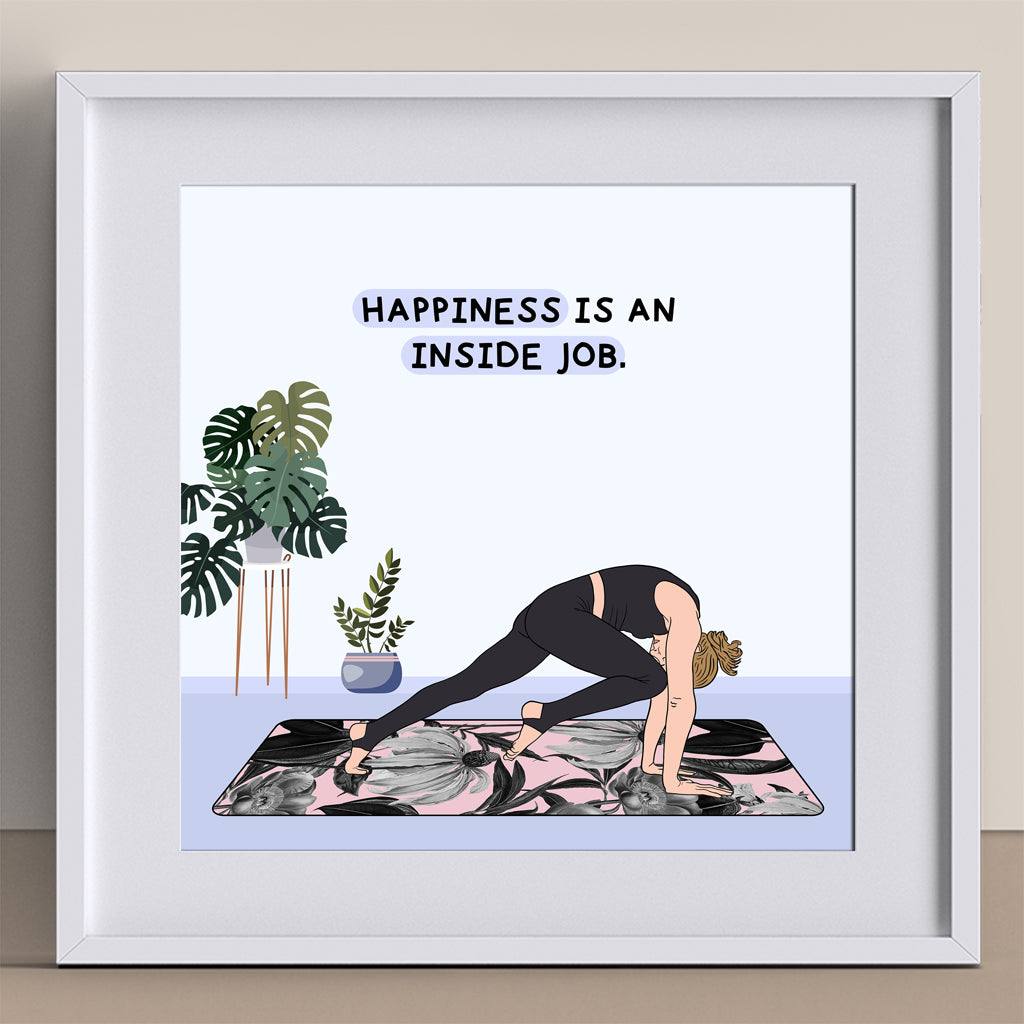 Happiness Is An Inside Job Doodle Card