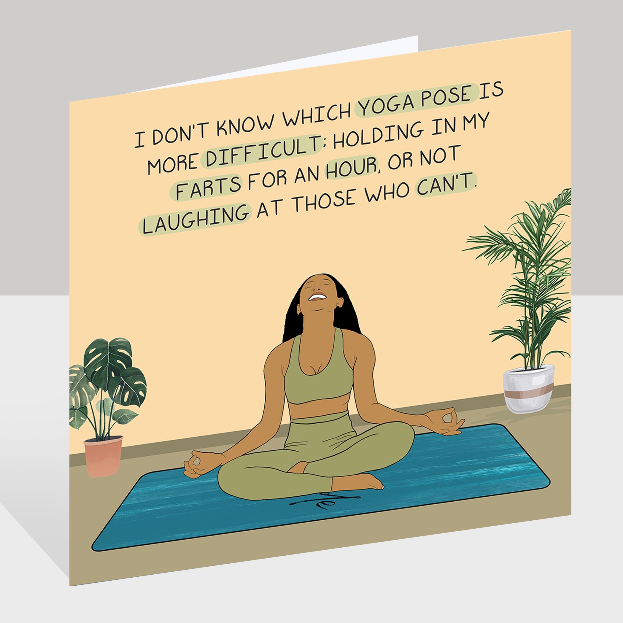 Holding In My Farts Doodle Card
