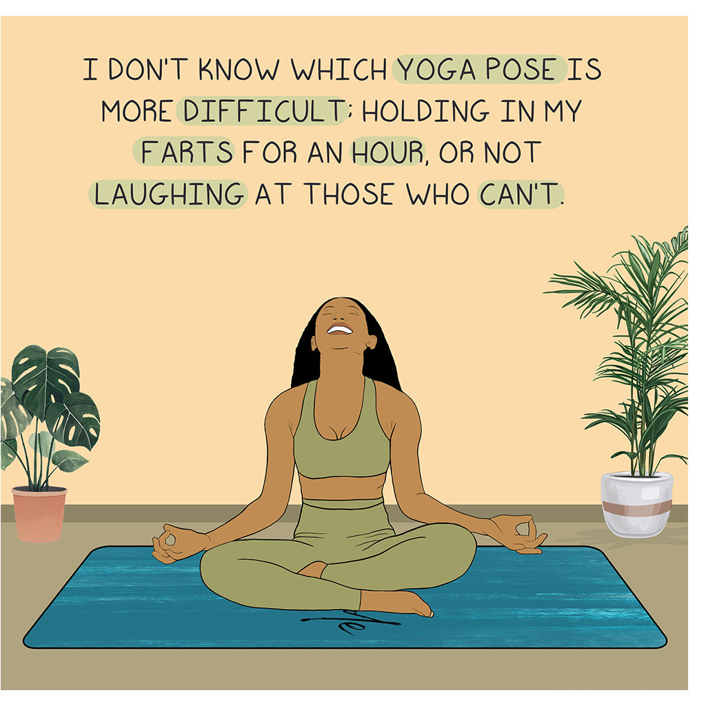 Holding In My Farts Doodle Card