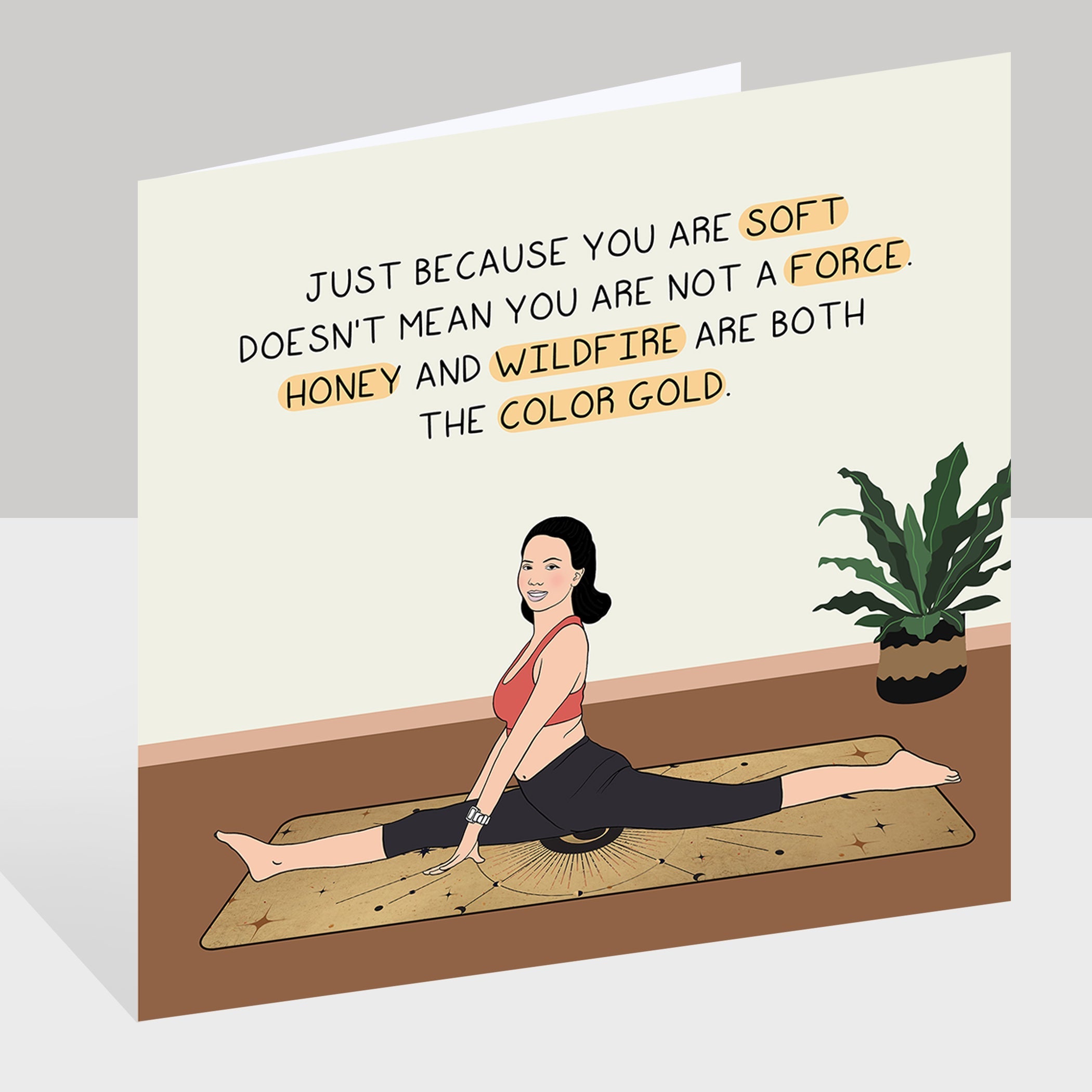 Honey And Wildfire Doodle Card
