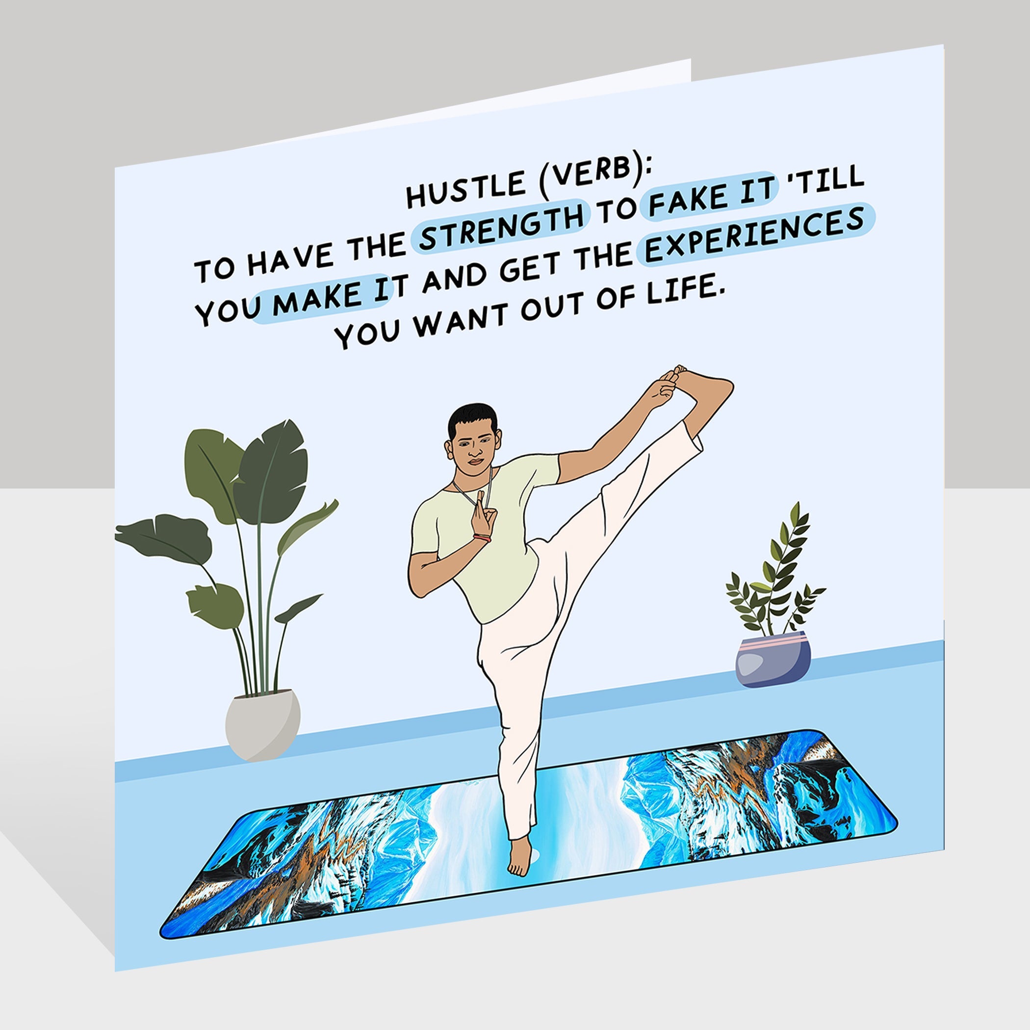 Hustle Doodle Card