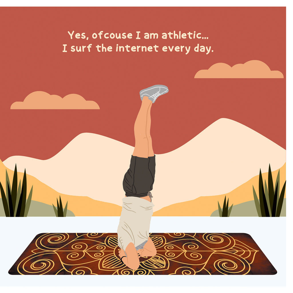 I Am Athletic Doodle Card