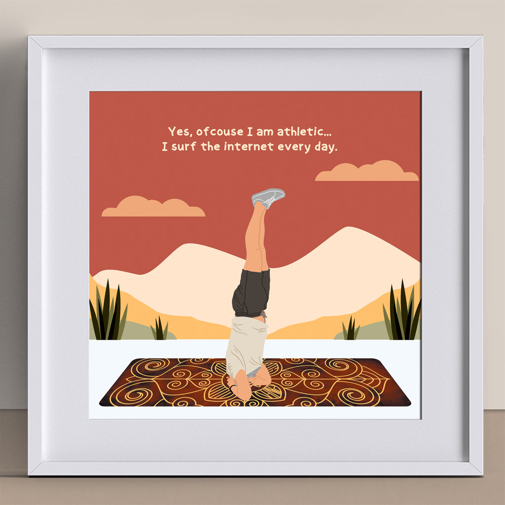 I Am Athletic Doodle Card