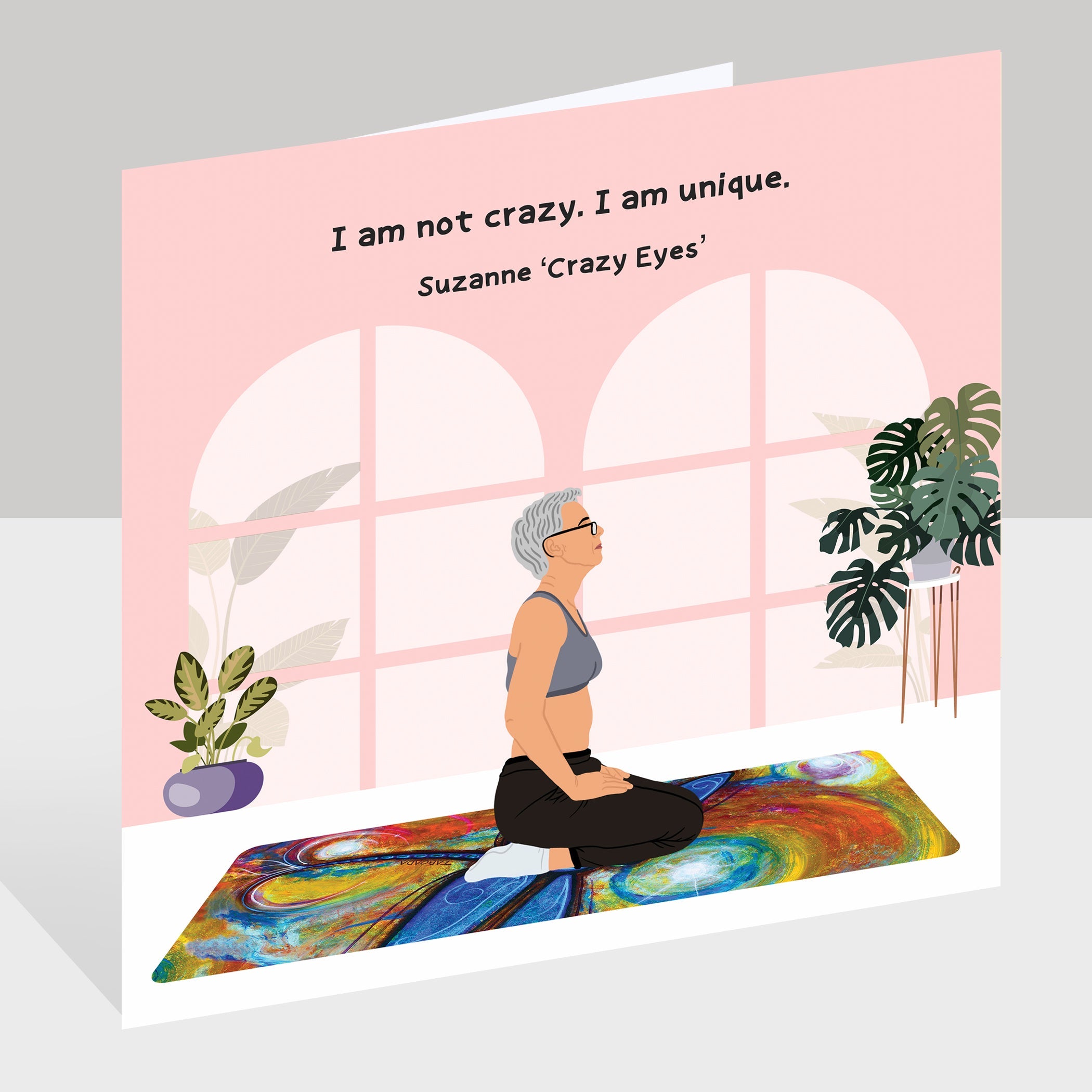 I Am Unique Doodle Card