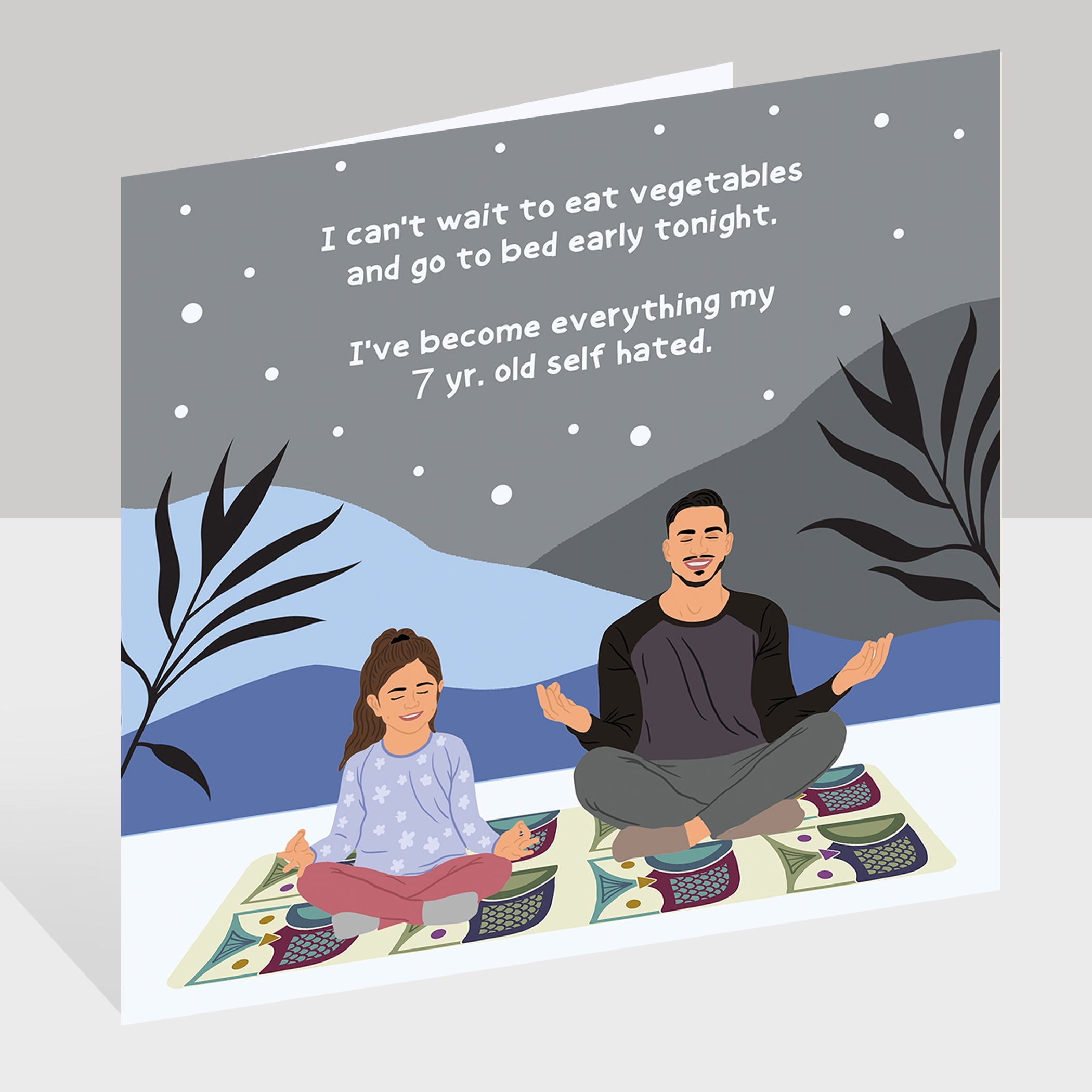 I Can't Wait To Eat Vegetable Doodle Card