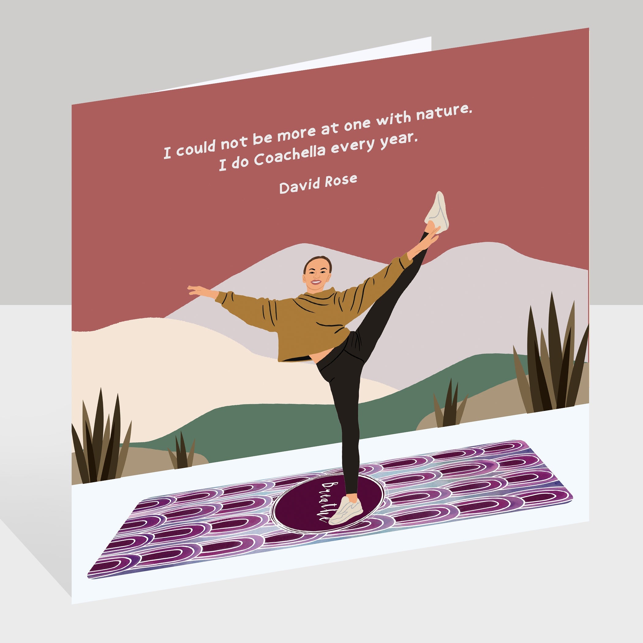 I Do Coachella Doodle Card