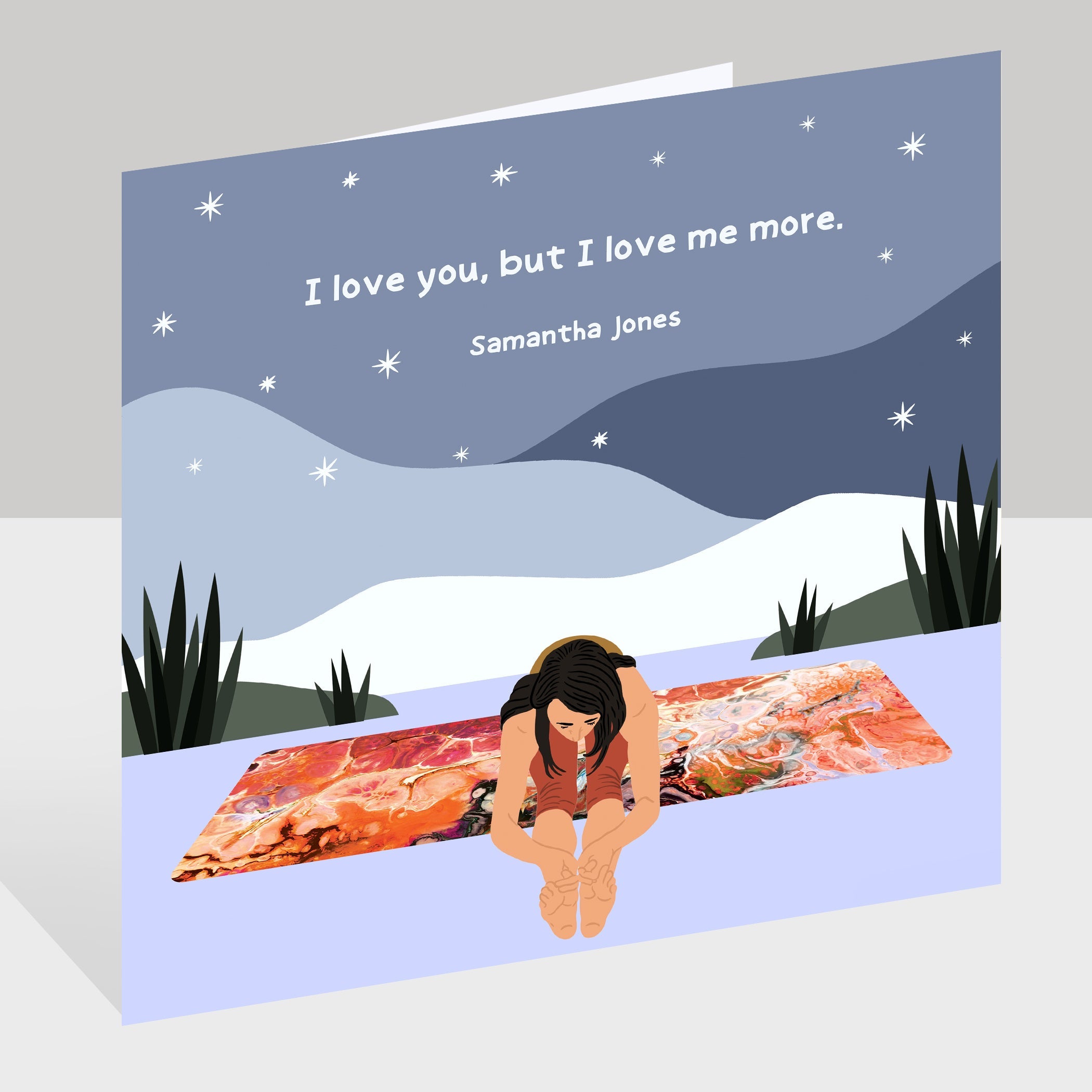I Love Me More Doodle Card