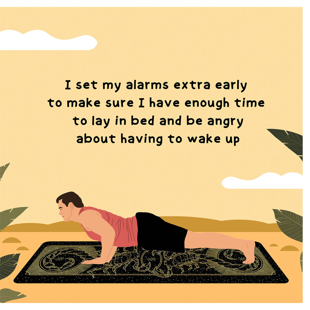 I Set My Alarm Doodle Card