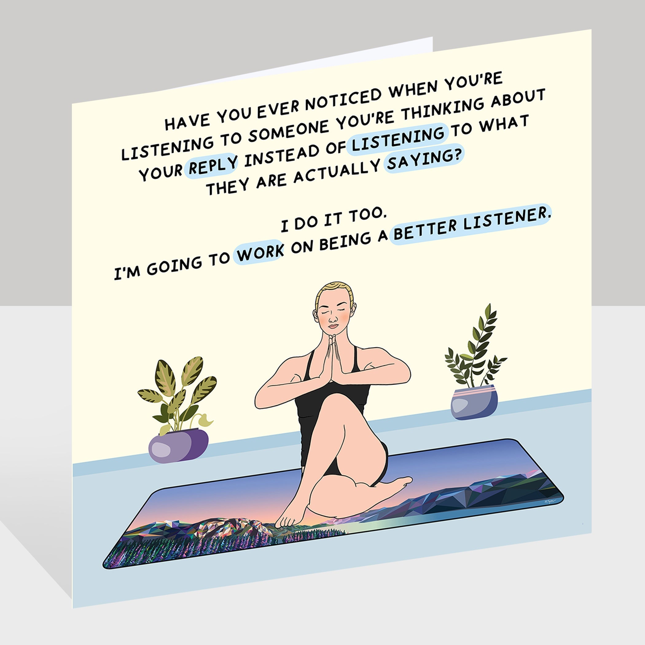 A Better Listener Doodle Card