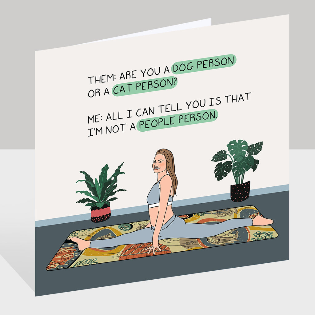 I'm not a people person Doodle Card