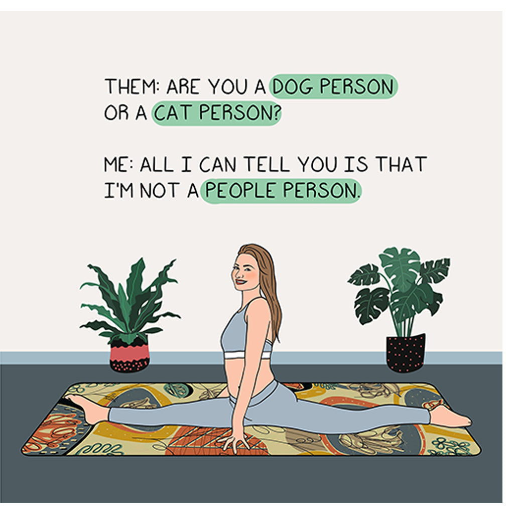 I'm not a people person Doodle Card