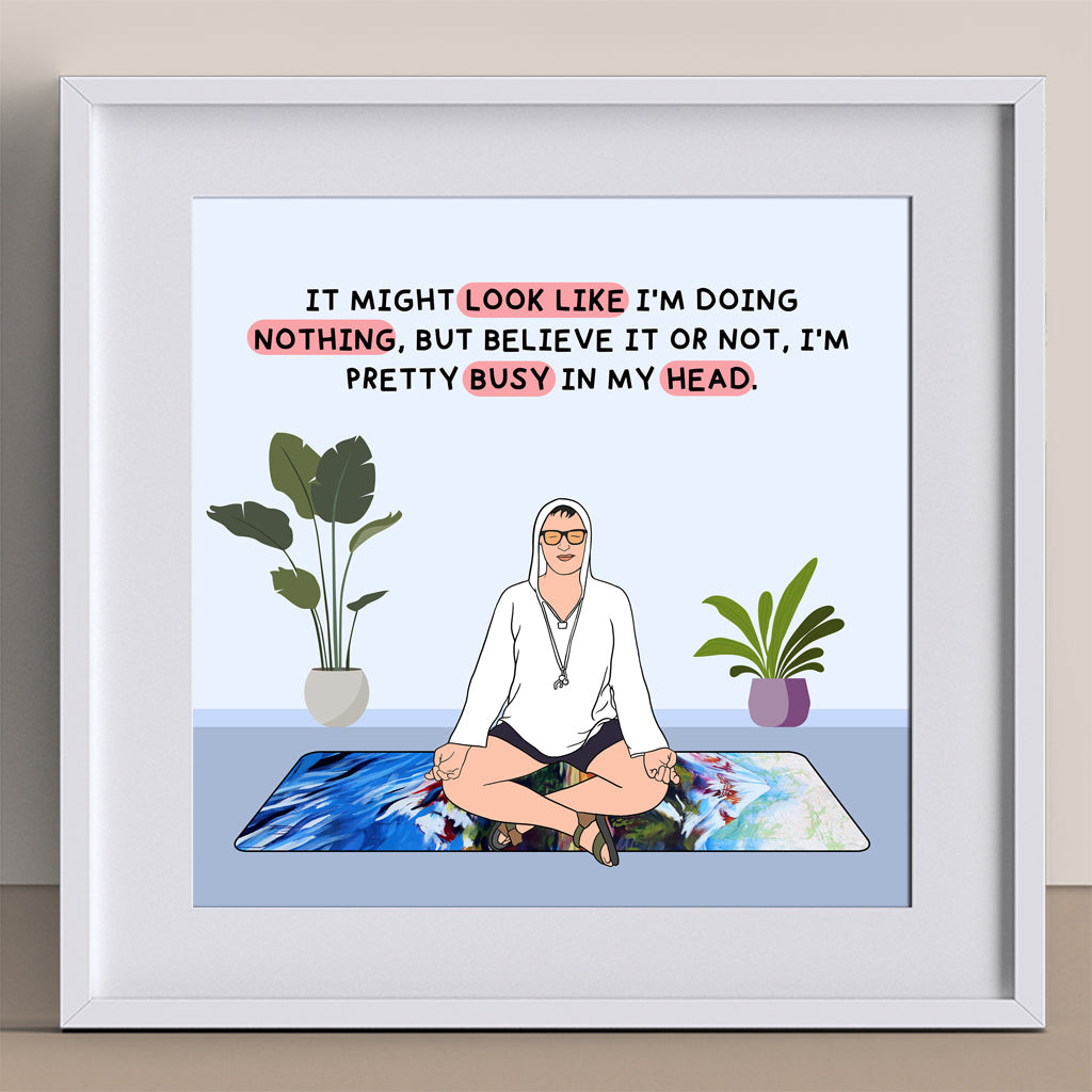 I'm Pretty Busy In My Head Doodle Card