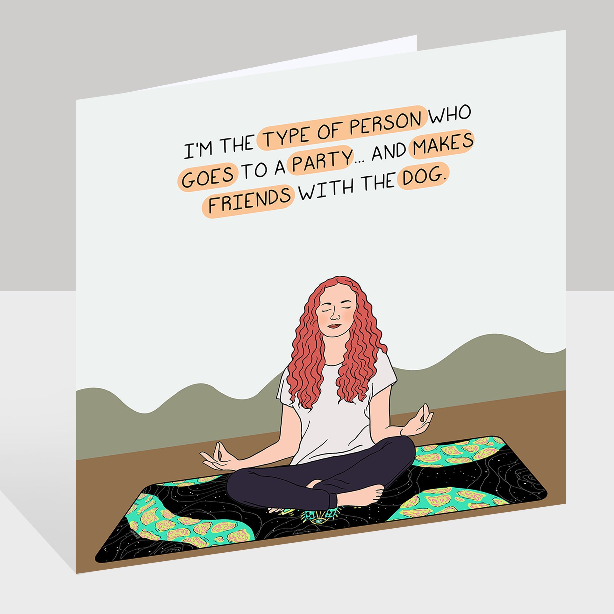 I'm The Type of Person Doodle Card