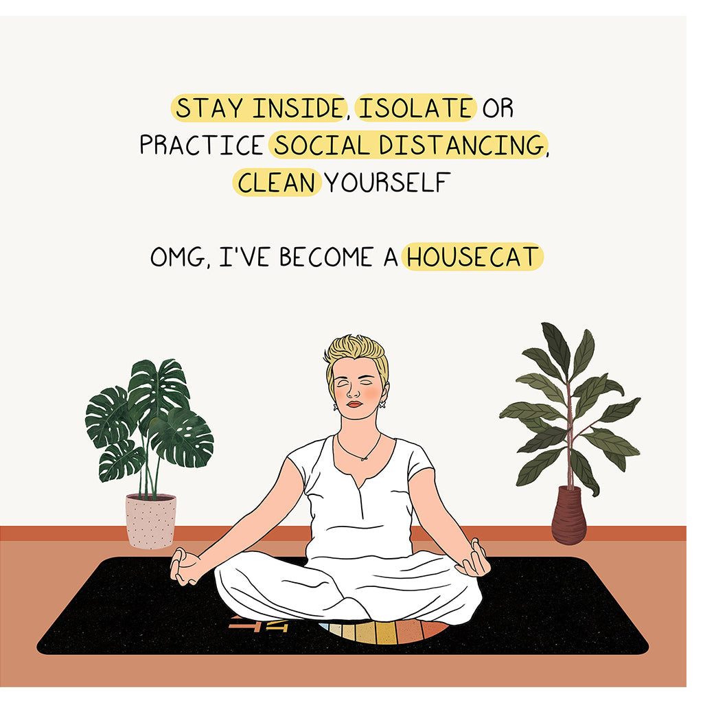 I've Become A Housecat Doodle Card