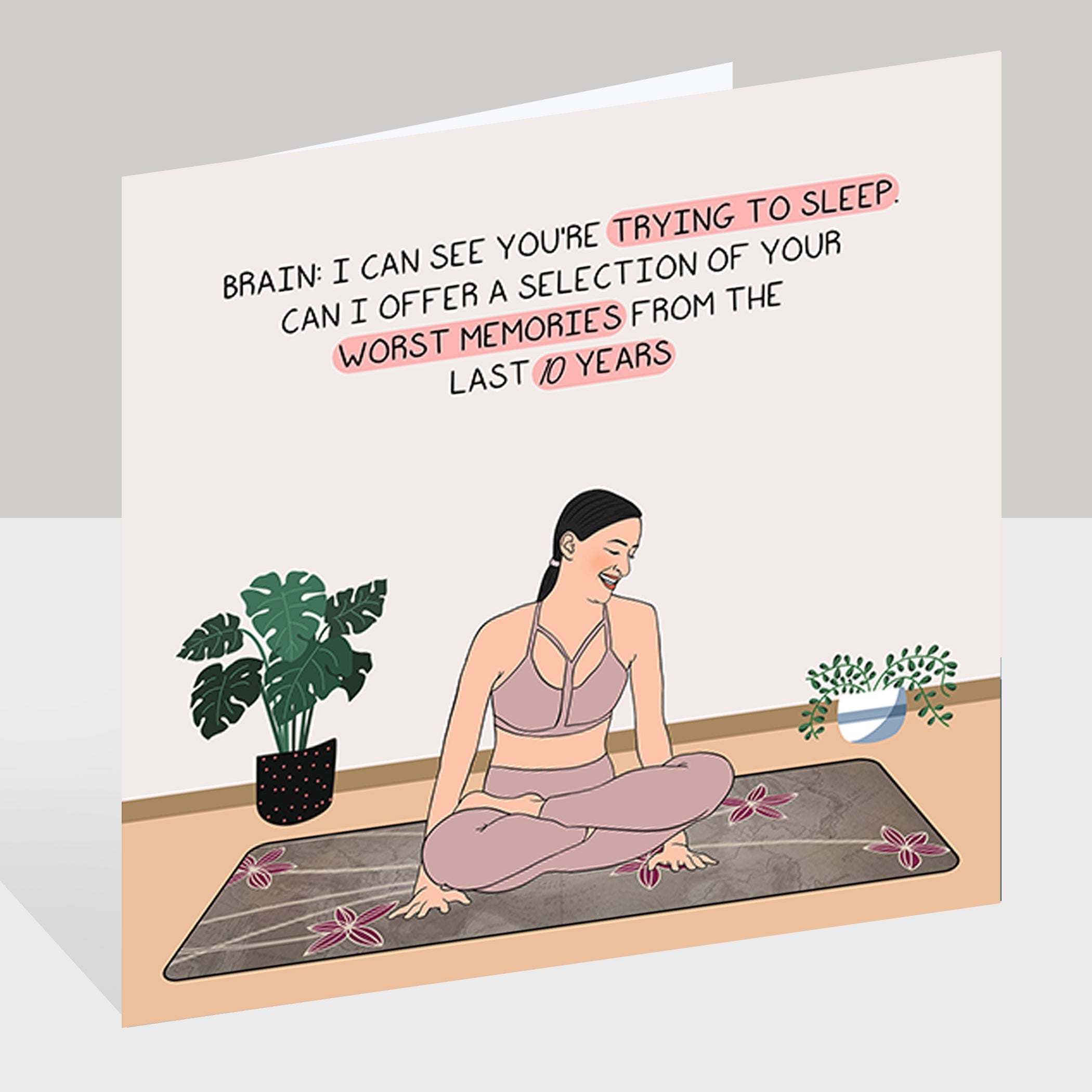 I can see you're trying to sleep Doodle Card