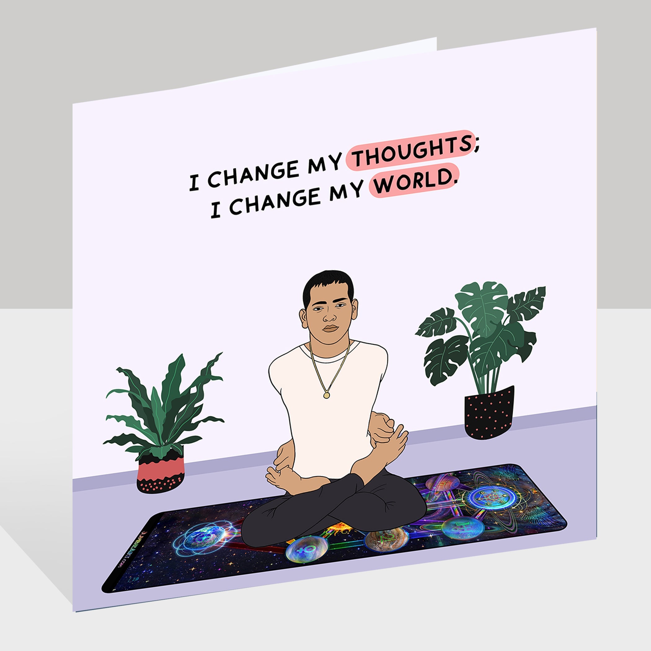 I Change My Thoughts Doodle Card