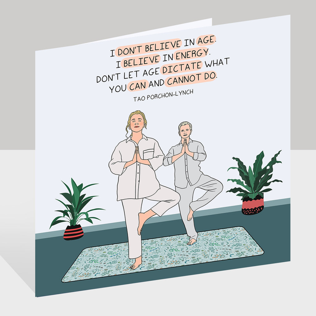 I don't believe in age Doodle Card