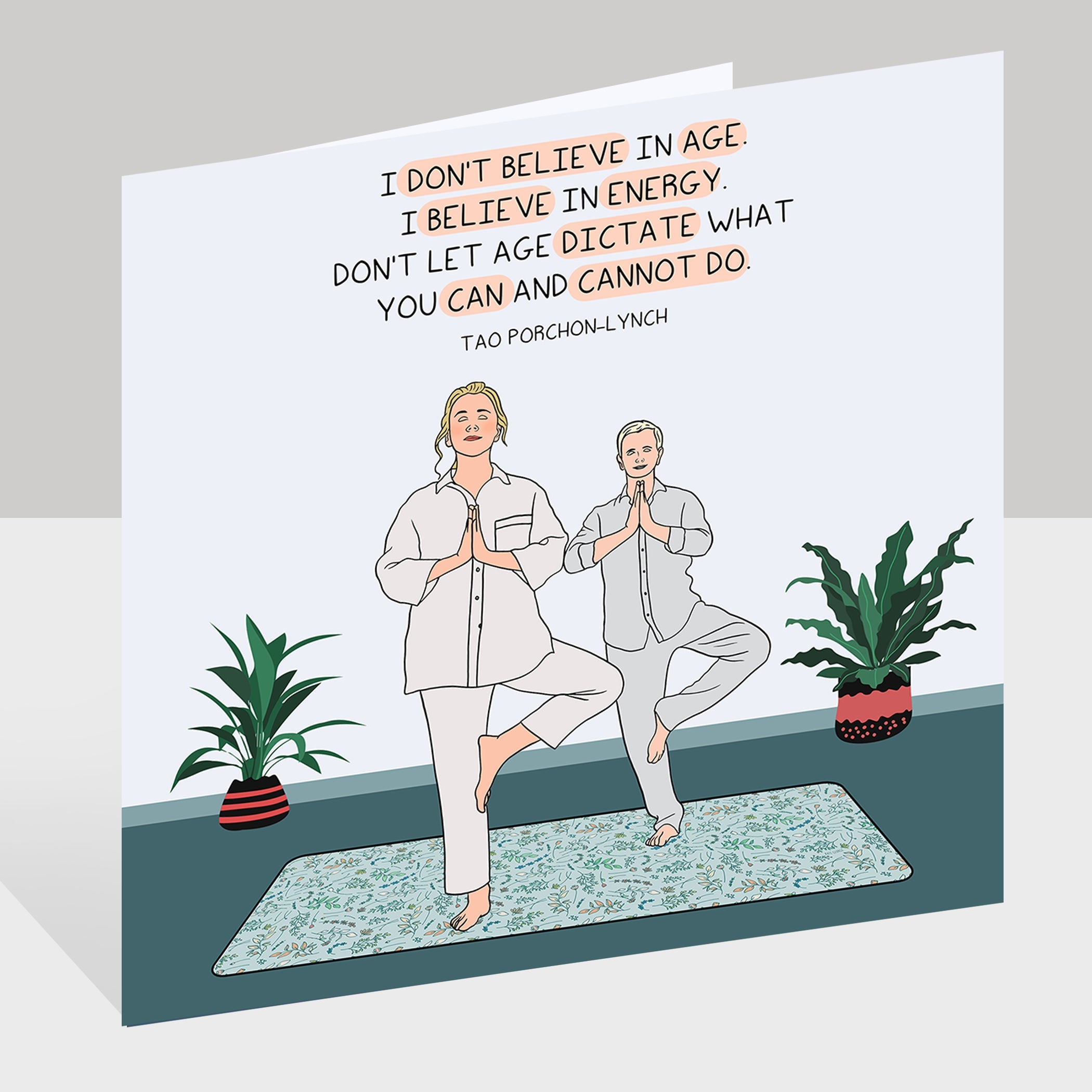 I don't believe in age Doodle Card