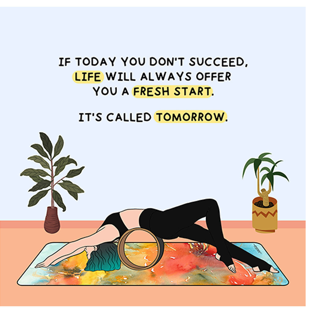 If Today You Don't Succeed Doodle Card