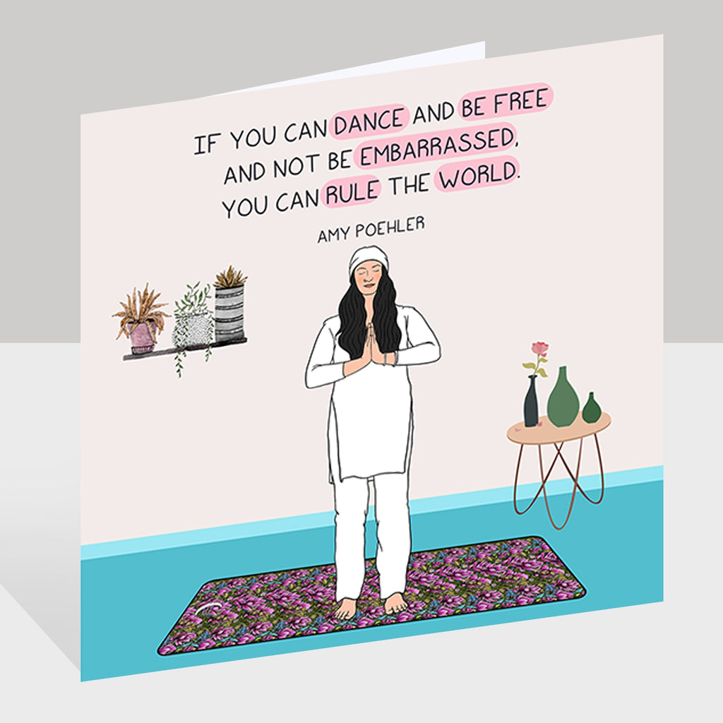 If you can dance and be free Doodle Card