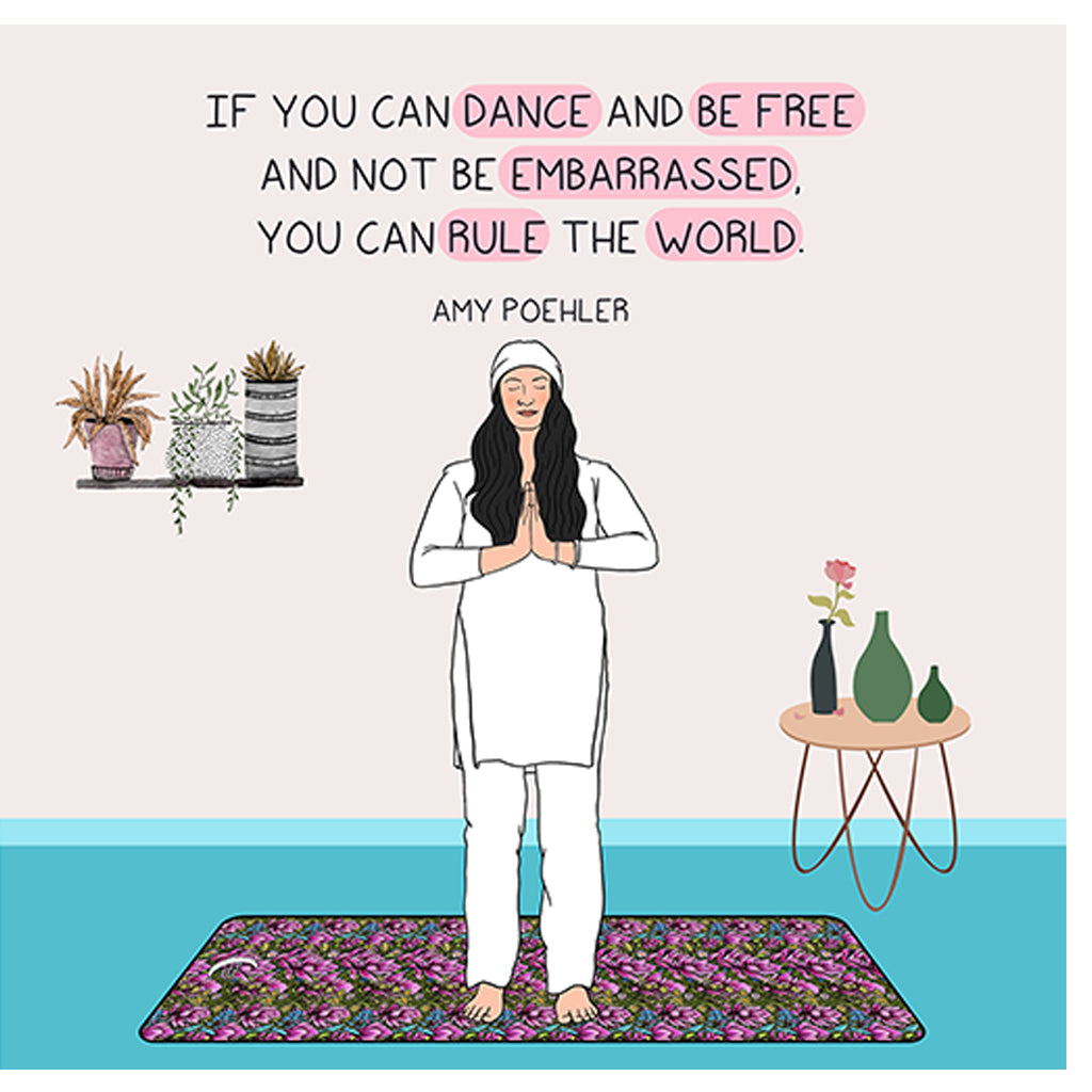 If you can dance and be free Doodle Card