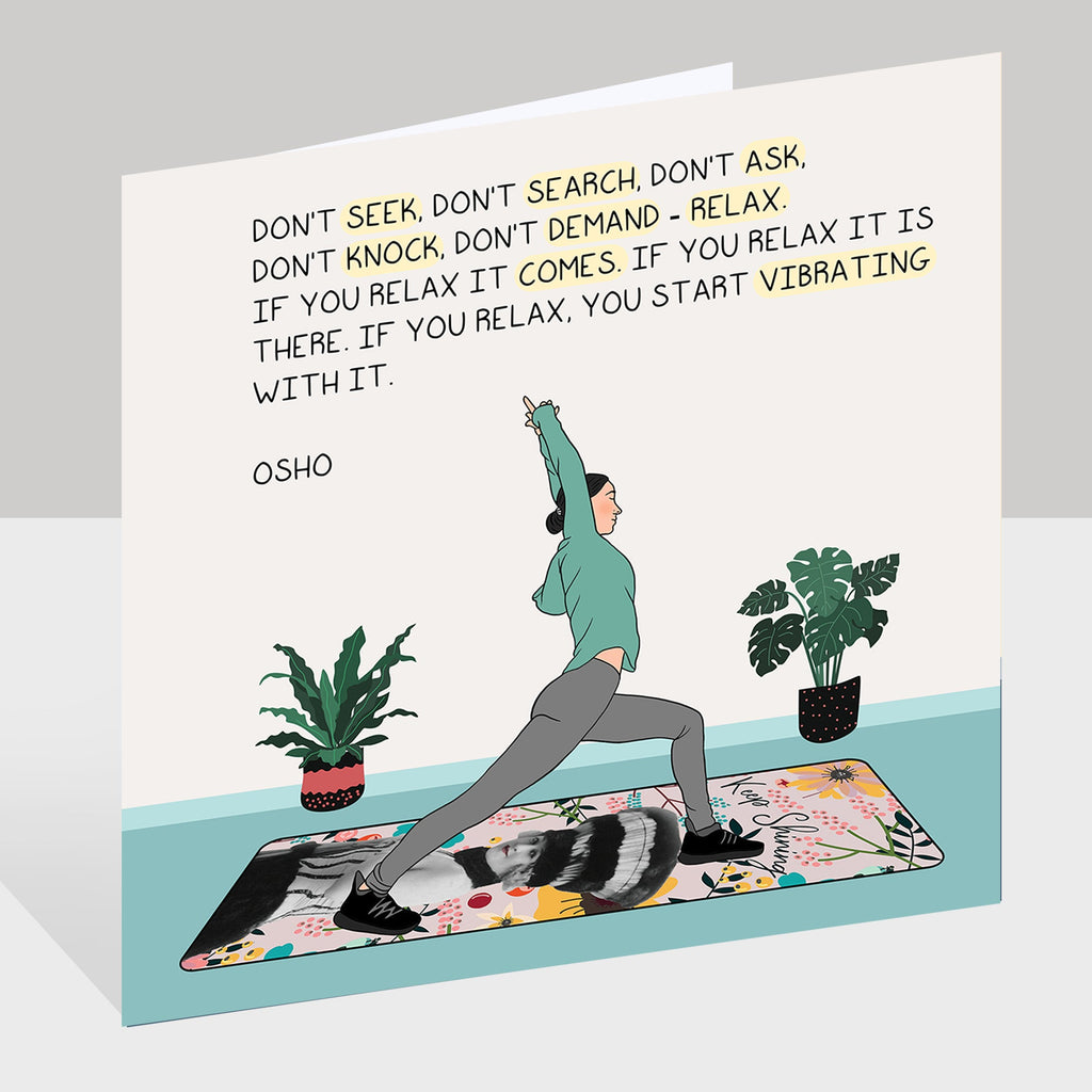 If you relax you start vibrating with it Doodle Card
