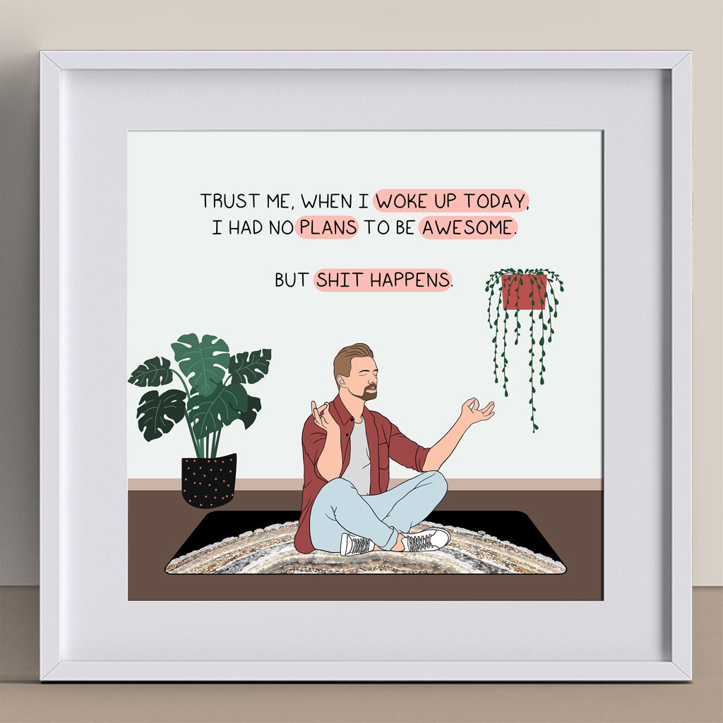 I had no plans to be awesome Doodle Card