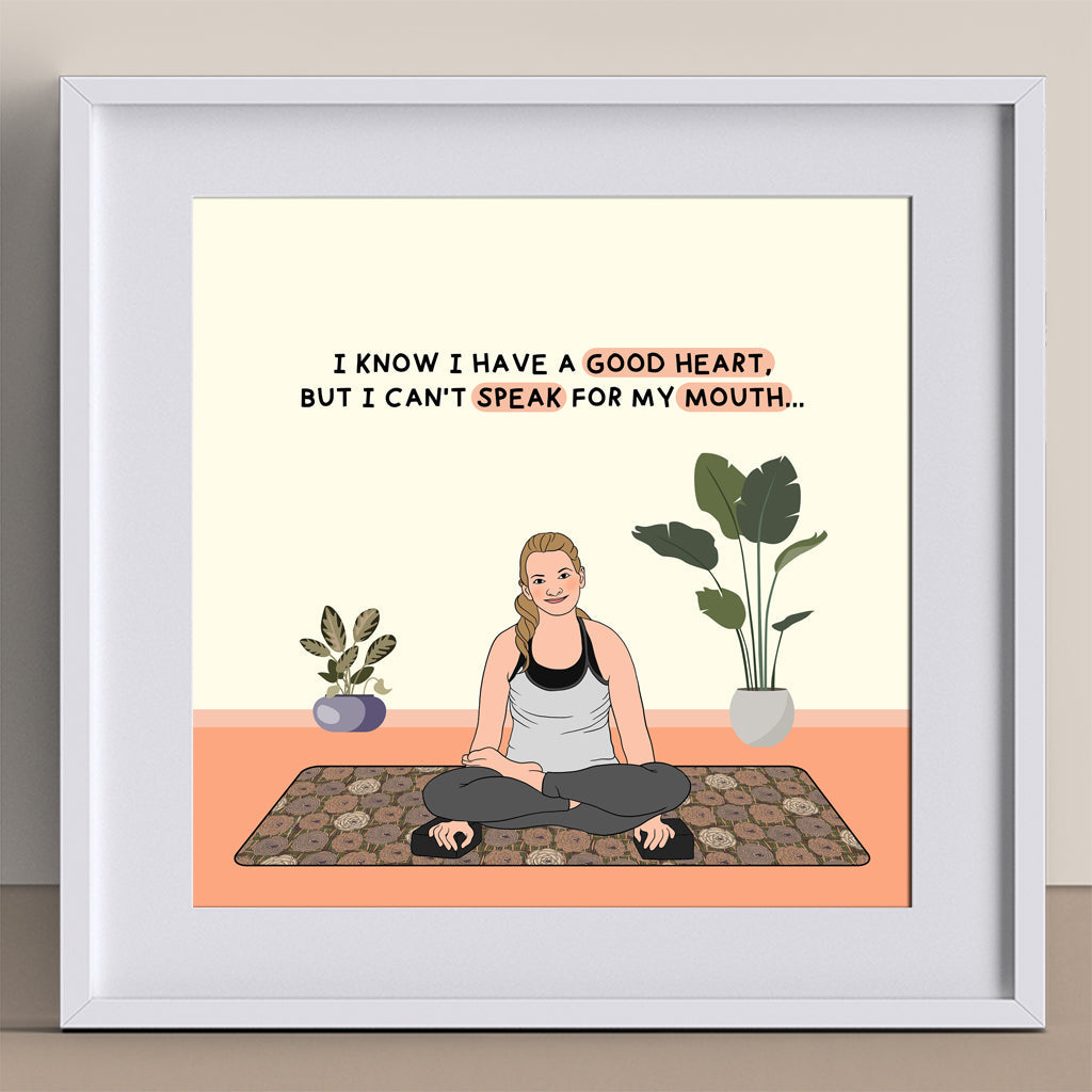 I know I Have A Good Heart Doodle Card