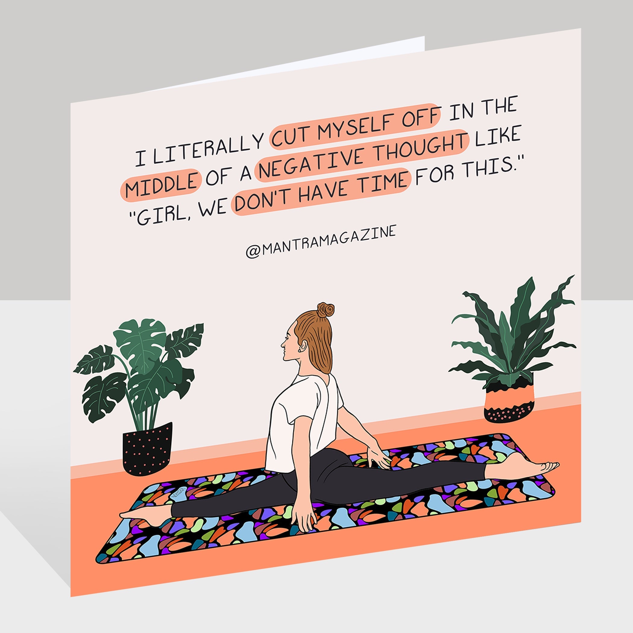 I literally cut myself off Doodle Card