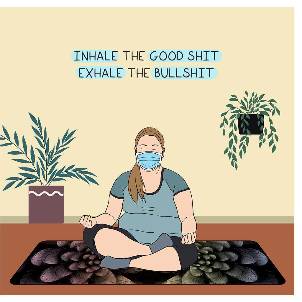 Inhale The Good Shit Doodle Card
