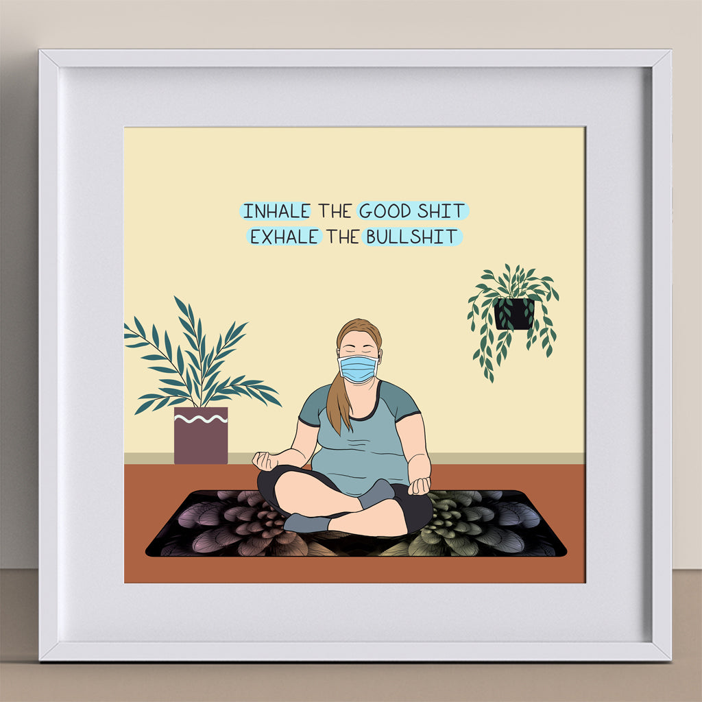 Inhale The Good Shit Doodle Card